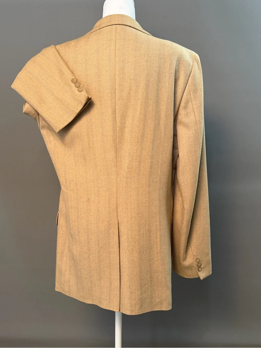 Calvin Klein vintage Men's Camel Tan Two-Button Sport Coat